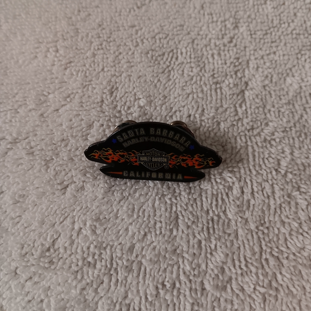 Harley-Davidson Black and Orange Pin
